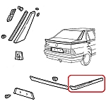 Alfa 75/Milano Rear Right Wing/Fender Trim