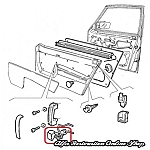 Alfa 75/Milano Front/Rear Right Door Internal Pull Handle