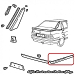 Alfa 75/Milano Rear Right Wing/Fender Trim