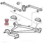 Alfa 75/Milano/Alfetta/Giulietta Transaxle/Subframe Bush Ring/Retainer