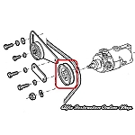 Alfa 75 Power Assisted Steering Pump Pulley (4 Cylinder Engines)
