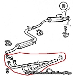 Alfa 33/Alfasud/Sprint Exhaust Manifold/Headers 1.5/1.7 Carbureted Engines