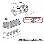 Alfa 33 907 Series License Plate Light