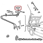 Alfa 33 907 Series Hood/Bonnet Locking Mechanism Catch