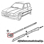 Alfa 33 907 Series 1.7 16V Front Wing Trims Set (Left and Right)