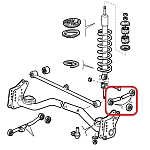 Alfa 33 907 Series Rear Suspension Upper Left Control Arm