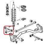 Alfa 33 907 Series Rear Suspension Upper Right Control Arm
