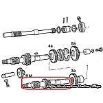 Alfa 33 907 Series Gearbox Primary Shaft (Carburetor 1.2 and 1.8 TD models)