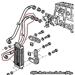 Alfa 164 2.0 TS Oil Cooler Hose (Outlet)