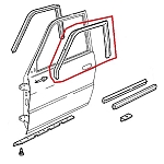 Alfa 33 1984-1994 Front Left Door Window Plastic Frame/Trim