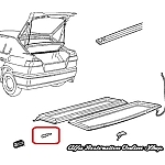 Alfa 33 907 Series Rear Parcel Shelf Swivel Pin