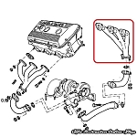 Alfa 164 2.0 V6 TB Rear Head Exhaust Manifold/Header