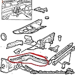Alfa 33 905/907 Series Front Left Chassis Rail