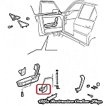 Alfa 33 907 Series Right Doors Internal Handle