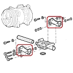 Alfa 33 907 Series Air Conditioning Compressor Bracket Set