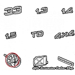 Alfa 33 905/907 Series "Alfa Romeo" Boot Emblem Rubber Seal