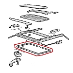 Alfa 33 907 Series Sunroof Internal Seal