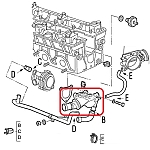Alfa 155 1.7/1.8/2.0 8V TS/164 FL 2.0 TS Thermostat (1992-1997)