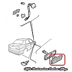 Alfa 155 MY 1995 Right Wing Side Repeater (Wing Repeater)
