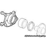 Alfa 33 Front Left Stub Axle/Hub/Bearing (907 Series)