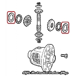 Alfa 33/Alfasud/Sprint/145/146 Front/Rear Differential Planetary Gear Shim/Washer