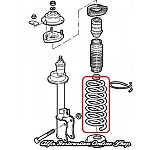 Alfa 164 3.0 12V/24V Rear Suspension Springs