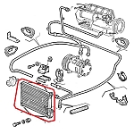 Alfa 164 Series 1/USA MY 1991-1993 Air Conditioning Condenser