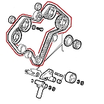 Alfa 164 3.0 V6 24V Timing Belt (Original)