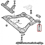 Alfa 164 All Models Front Subframe Bolt (M10 X 1.25 X 9.4 cm)