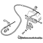 Alfa 33 Twin Carburetor Engines Accelerator Cable (LHD)