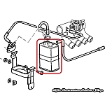 Alfa 75 1.6 IE/1.8 IE/3.0 V6 Fuel Vapor Charcoal Canister