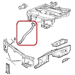 Alfa 33 907 Series Engine Bay Right Reinforcement Bar