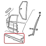 Alfa 164 FL92/Super/USA MY95 Rear Right Door Horizontal Trim (Exterior Side)