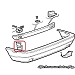 Alfa 164 Rear Bumper Support Brackets