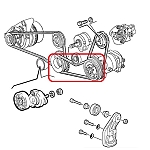 Alfa 164 Super 3.0 V6 12V AC Compressor Belt