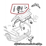Alfa 155 Boot Badge/Boot Lock