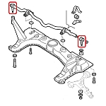 Alfa 145/146/155/GTV/Spider Front Suspension Sway Bar Drop Link Set