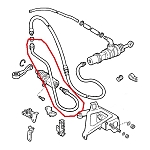Alfa 155 Clutch Slave Pipe (Four Cylinder Engines 8V/16V)