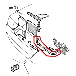 Alfa 155 1.7/1.8/2.0 TS 8V Oil Cooler Hose (Inlet)