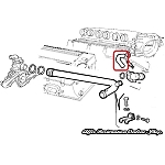 Alfa 164/GTV/Spider 2.0 TB V6/3.0 V6 12V Intake Manifold/Throttle Cooling Hose