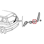 Alfa 145 All Models Rear Wiper Arm Cover