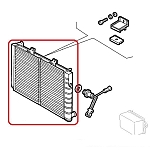Alfa 164 3.0 12V V6/2.5 TD/2.0 4 Cylinder Engine Radiator