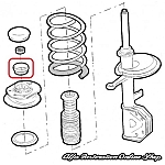 Alfa 33 907 Series Front Suspension Top Mount Cup (3 nut strut)