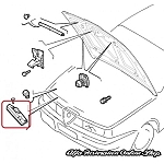 Alfa 155 Engine Bay/Right Headlight Plastic Cover