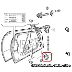 Alfa GTV/Spider 916 Series Left Door Lower Hinge