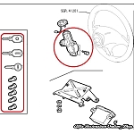 Alfa GTV/Spider Ignition Lock Set with Keys