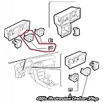 Alfa 33 907 Series Front Fog Lights Switch (Restyling 1993-1994 Models)