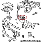 Alfa 33 907 Series Front Right Suspension Shock Tower (3 nut setup)