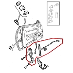 Alfa GTV/Spider 916 Series Right Door Locking Mechanism