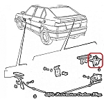 Alfa 33 907 Series Boot/Trunk Locking Mechanism